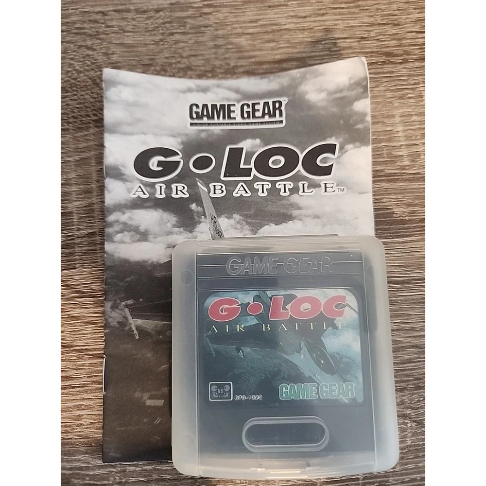 USED SEGA‎ GLOC AIR BATTLE GAME GEAR WITH CASE & INSTRUCTION MANUAL